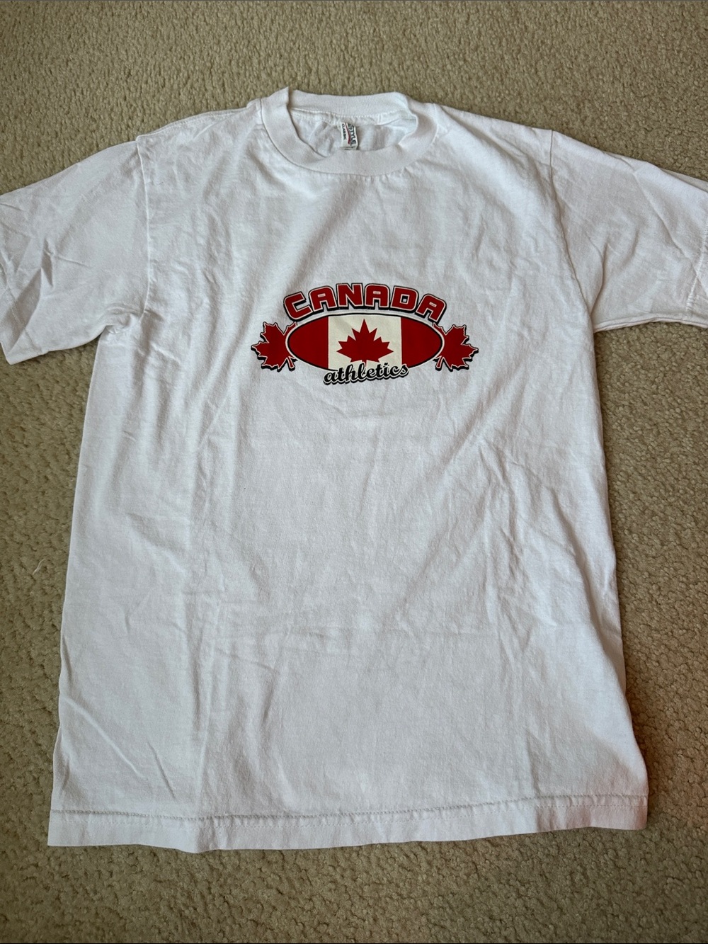 Men's White Canada Athletics Graphic Tee